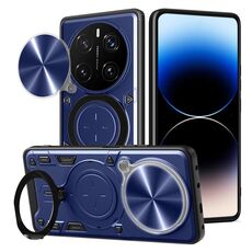 Per Honor Magic7 Pro CD Texture Custodia per telefono con supporto magnetico scorrevole Camshield (blu)