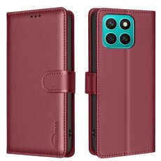 Per Honor X8c 4G Custodia per telefono in pelle antifurto RFID con texture Litchi (rosso)
