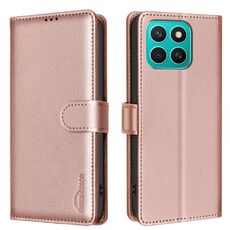 Per Honor X8c 4G Custodia in pelle antifurto con texture Litchi RFID (oro)