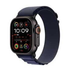 Per Apple Watch 46mm / 49mm / 45mm / 44mm Cinturino in nylon Alpine Loop (fibbia blu navy)
