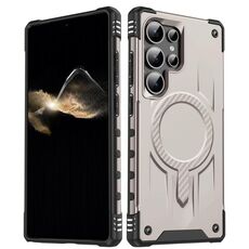 Per Samsung Galaxy S25 Ultra 5G Straship Custodia per telefono ibrida in TPU magnetico per PC (oro)