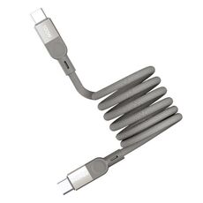 Cavo dati magnetico intrecciato MOMAX DC35 da 100 W USB-C / Tipo-C a USB-C / Tipo-C, lunghezza: 1 m (oro titanio)