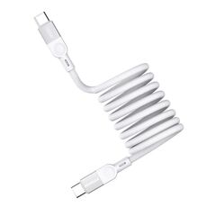 Cavo dati magnetico intrecciato MOMAX DC36 da 100 W USB-C / Tipo-C a USB-C / Tipo-C, lunghezza: 2 m (bianco)