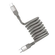 Cavo dati magnetico intrecciato MOMAX DC36 da 100 W USB-C / Type-C a USB-C / Type-C, lunghezza: 2 m (oro titanio)