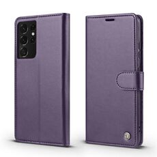 Per Samsung Galaxy S21 Ultra 5G Forwenw F6 Series Custodia per telefono in pelle RFID (viola)