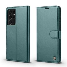 Per Samsung Galaxy S21 Ultra 5G Forwenw F6 Series Custodia in pelle RFID per telefono (verde)