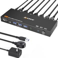 KCEVE KC-KVM9201 Switch KVM per monitor HDMI e USB3.0 8K 60Hz, spina AU