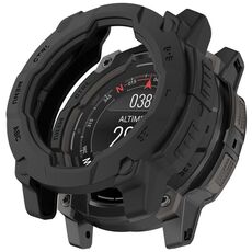 Per Garmin Instinct 3 AMOLED / Solar 45mm Armor Hollow Watch Custodia protettiva (nero)