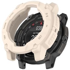 Per Garmin Instinct 3 AMOLED / Solar 45mm Armor Hollow Watch Custodia protettiva (colore Starlight)