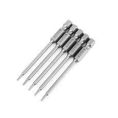 WEILIGU 5 pezzi 50mm T6 magnetico S2 pneumatico aria punta trapano elettrico testa fiore di prugna con foro centrale