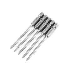 WEILIGU 5 pezzi 50mm T8 magnetico S2 pneumatico aria punta trapano elettrico testa fiore di prugna con foro centrale