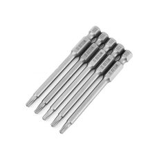 WEILIGU 5 pezzi 50mm T15 magnetico S2 pneumatico aria punta trapano elettrico testa fiore di prugna con foro centrale