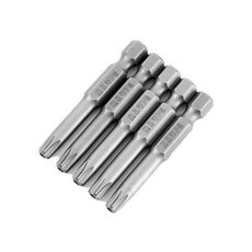 WEILIGU 5 pezzi 75mm T27 magnetico S2 pneumatico aria punta trapano elettrico testa fiore di prugna con foro centrale
