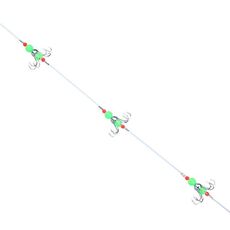 56 cm di lunghezza totale per la pesca notturna fluorescente a 8 artigli, set di ami da pesca a corda per calamari, specifiche: in scatola