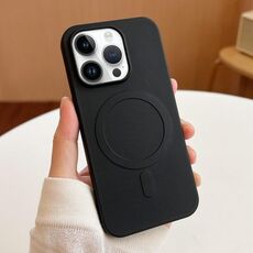 Per iPhone 14 Pro Custodia per telefono in TPU MagSafe Stripe (Nero)