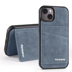 Per iPhone 13 mini Forwenw F8 Series 2 in 1 Custodia per telefono in pelle con slot per schede magnetiche (blu)