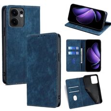 Per OPPO Reno13 F 5G / 4G RFID Antifurto Spazzola Magnetico Custodia in Pelle per Telefono (Blu)