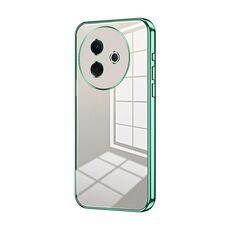 Per vivo Y39 5G Custodia per telefono con foro sottile e placcatura trasparente (verde)