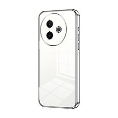 Per vivo Y300i Custodia per telefono con foro sottile e placcatura trasparente (argento)