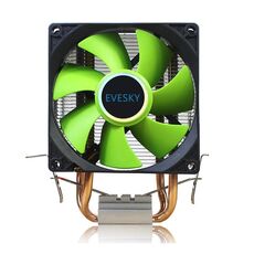 EVESKY CPU Cooler PC Radiatore 1850-2200 RPM Ventola silenziosa per Intel LGA775/115x/1366 e socket AMD AM2/AM3