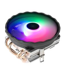 EVESKY 12cm RGB LED CPU Cooler con doppi tubi di calore in rame Ventola silenziosa per computer desktop