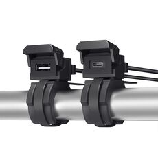 Caricabatterie USB per cellulare da motocicletta WUPP 2 in 1 QC3.0 impermeabile PD a ricarica rapida (in scatola)