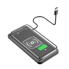 Caricabatterie wireless per auto modificato, tagliabile, per ricarica rapida del telefono cellulare (linea corta da 0,3 m (porta USB))