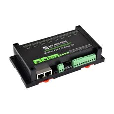 Waveshare Industrial Dual Ethernet Ports 8-ch Relay Module (C), alimentatore PoE (30544)