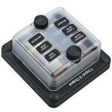 Scatola portafusibili impermeabile a 6 vie con indicatore LED e adesivo (ZH-1704A1)