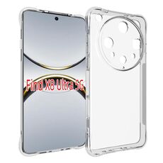 Per OPPO Find X8 Ultra Custodia per telefono in TPU spesso antiscivolo antiurto (trasparente)