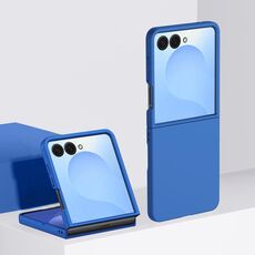 Per Samsung Galaxy Z Flip7 Custodia antiurto per PC con copertura completa Skin Feel (Klein Blue)