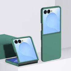 Per Samsung Galaxy Z Flip7 Custodia protettiva antiurto per PC con copertura totale (verde foresta)