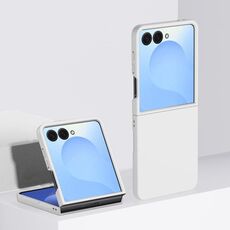 Per Samsung Galaxy Z Flip7 Custodia antiurto per PC con copertura completa Skin Feel (bianca)