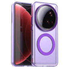 Per Xiaomi 15 Ultra Candy Magsafe PC Hybrid TPU Custodia per telefono (viola)