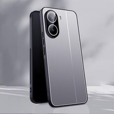 Per Redmi Trubo 4 Custodia per telefono antideflagrante in metallo di alluminio Ice (argento)