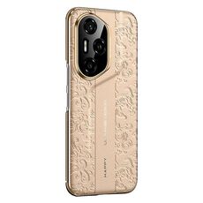 Per Honor 300 Pro Cloud Dragon Pattern Custodia per telefono in pelle liscia per PC (oro)