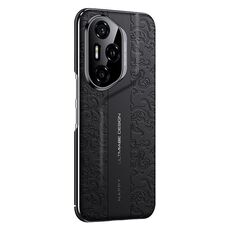 Per Honor 300 Pro Cloud Dragon Pattern Custodia in pelle semplice per PC (nero)