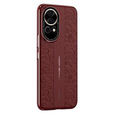 Per Huawei nova 13 Custodia per telefono cellulare in pelle liscia con motivo a drago nuvola (rosso)
