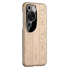 Per Huawei P60 Art Cloud Dragon Pattern Custodia per telefono in pelle semplice per PC (oro)