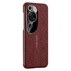 Per Huawei P60 Art Cloud Dragon Pattern Custodia per telefono in pelle semplice per PC (rosso)