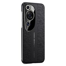Per Huawei P60 Art Cloud Dragon Pattern Custodia per telefono in pelle liscia per PC (nero)