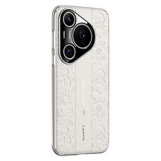 Per Huawei Pura 70 Pro Cloud Dragon Pattern Custodia per telefono in pelle liscia per PC (bianco)