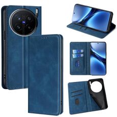 Per vivo X200 Pro 5G Custodia magnetica in pelle Skin Feel (blu)