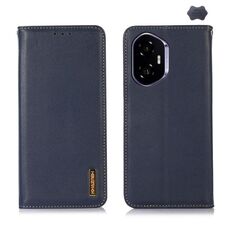 Per Honor 400 KHAZNEH Custodia per telefono in pelle di vacchetta con strato superiore in nappa (blu)