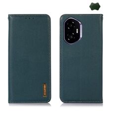 Per Honor 400 KHAZNEH Custodia per telefono in pelle di vacchetta con strato superiore in nappa (verde)