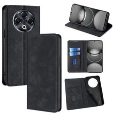 Per Tecno Spark 30 4G Custodia in pelle magnetica Skin Feel (Nero)