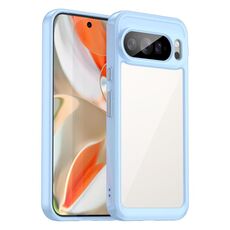 Per Google Pixel 10 Pro XL Custodia per telefono in TPU ibrida acrilica serie colorata (blu)