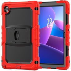 Per Lenovo Tab 10.1 TB-311XU/FU Custodia in silicone Hydric PC Tablet con tracolla e supporto (rosso)