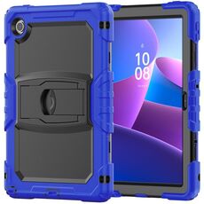 Per Lenovo Tab 10.1 TB-311XU/FU Custodia in silicone Hydric per PC Tablet con tracolla e supporto (blu scuro)