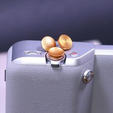 Per Xiaomi 15 Ultra JSR 3 pezzi Pulsante otturatore in lega di alluminio (oro)